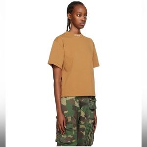 Heron Preston brown style t shirt